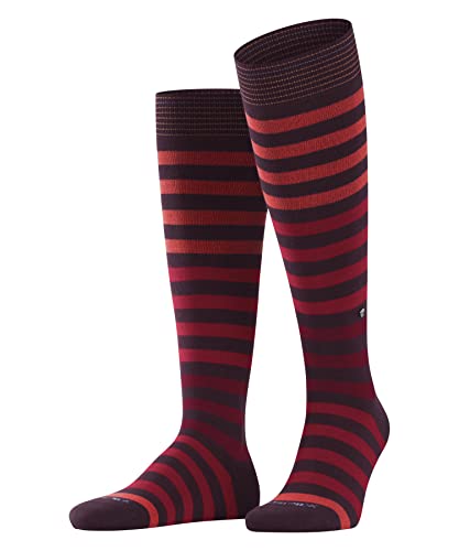 Burlington Herren Kniestrümpfe Blackpool Kh Baumwolle lang gemustert 1 Paar, Rot Coral Red 8006, 40-46 im Sale