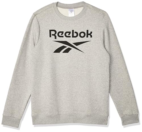Reebok Herren Identity Fleece Stacked Logo Langarm Graphic Sweatshirt im Sale