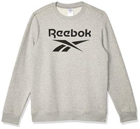 Thumbnail for Reebok Herren Identity Fleece Stacked Logo Langarm Graphic Sweatshirt im Sale
