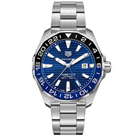 Thumbnail for TAG Heuer orologio Aquaracer GMT 43 mm Calibre 7 blau automatico Acciaio WAY201T.BA0927, Modern im Sale