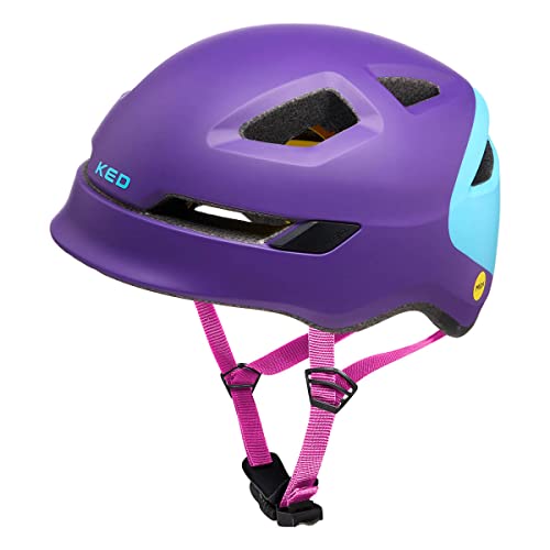 KED Unisex Jugend POP Fahrradhelm, Violett, (52-56cm) im Sale