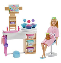 Thumbnail for Barbie-Gesichtsmaske Spa Day, Puppe mit blonden Haaren, Welpe, 3 Knetsets zur Herstellung von Gesichtsmasken, Massagetisch, Accessoires, Geschenke für Kinder ab 4 Jahren,GJR84 im Sale