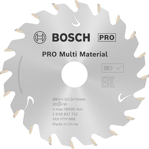 Bosch 1x PRO Multi Material circular saw blade for cordless hand-held circular saws (for aluminum, plastic, Ø mm, Professional accessory hand-held circular saw) on sale