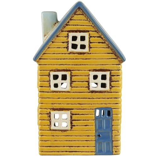 IB Laursen Lichthaus THORSHAVN für Teelicht Gelb 18 cm Haus für Teelicht Keramik im Sale