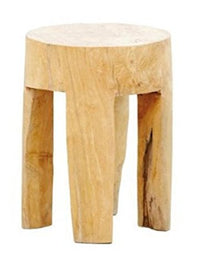Thumbnail for Jan Kurtz Java Hocker, Teak, Braun, 30 x 30 x cm im Sale