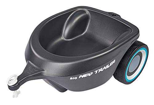BIG-Bobby-Car Neo Trailer Anthrazit - Bobby-Car Anhänger für drinnen und draußen, für das BIG-Bobby-Car, Ladevolumen: 3 Liter, für Kinder ab 1 Jahr, Grau im Sale