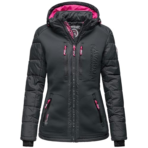 Geographical Norway Women's Winter Jacket Beachwood Darkgrey on Sale