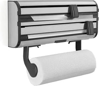Thumbnail for Leifheit Parat Royal 2.0 wall roll holder for 3 rolls, kitchen roll holder for smooth cutting edges, paper roll holder for handy foils, foil cutter with razor-sharp blades on sale