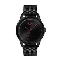 Thumbnail for HUGO Analog Quartz Watch for Men with Black Stainless Steel Mesh Link Bracelet - 1530044 on Sale