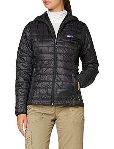 Patagonia Damen Nano Puff Hoody, Black, im Sale