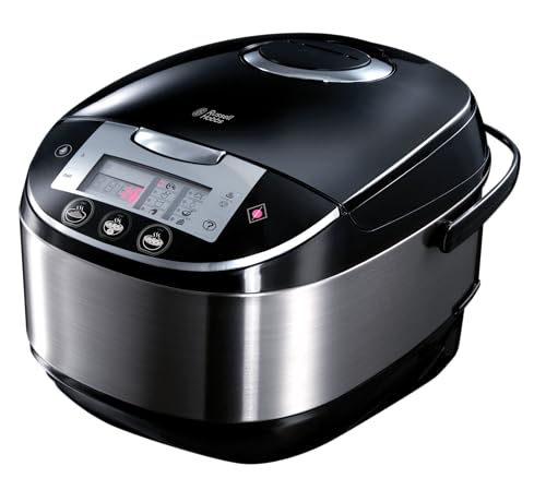 Russell Hobbs Multikocher [11-in-1: Reiskocher, Schongarer, Dampfgarer, Slow Cooker, Backoutomat, Joghurtbereiter etc.] Multicooker (5,0l, digitales Display, Anti-Kondensations-Deckel) 21850-56 im Sale
