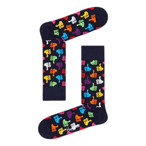 Happy Socks Unisex thumbs up Socken, Mehrfarbig (Multicolour 650), 41-46 EU im Sale