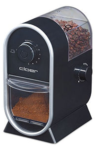 Thumbnail for Cloer 7560 Electric coffee grinder with disc grinder, 100 W, for 150 g coffee beans, for 2-12 cups, adjustable grinding level, black