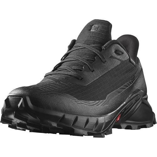 Salomon Alphacross 5 Gore-Tex Damen Wasserdichte Trailrunningschuhe, Starker Grip, Wasser- und Wetterschutz, Anhaltender Komfort, Black, 2/3 im Sale
