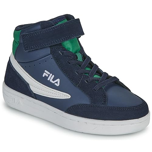 FILA Crew Velcro mid Kids Sneaker, Navy-Verdant Green, 30 EU im Sale