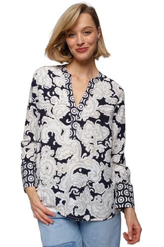 Emily van den Bergh Bluse schwarz/beige - 36 im Sale