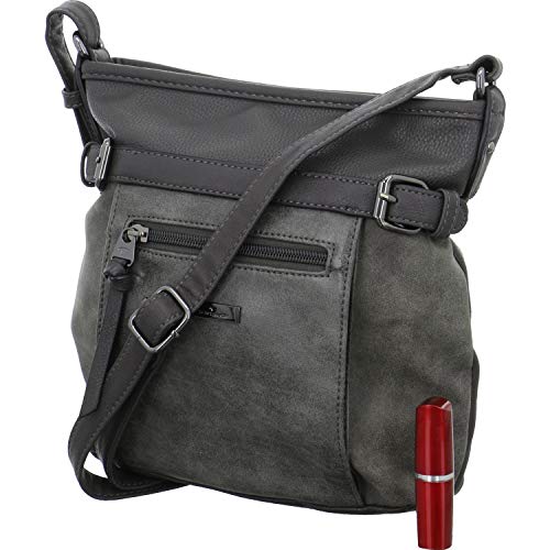 TOM TAILOR Juna Damen Umhängetasche Crossbody Bag Klein Grau im Sale