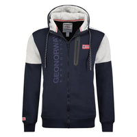 Thumbnail for Geographical Norway Men's Fagozip Hoodie, Navy, on Sale