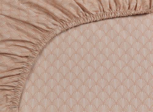 Pip Studio Scala Spannlaken Farbe Coral im Sale