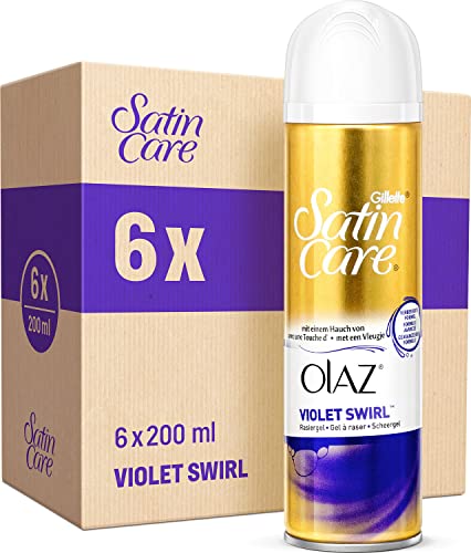 Gillette for Women Satin Care Gel Violet Swirl 200ml x 6 im Sale