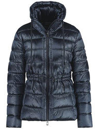 Thumbnail for Gerry Weber Damen Gefütterte Outdoorjacke mit dezentem Snake Print elastischer Ärmelsaum, Langarm unifarben Cacao 42 im Sale