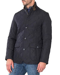 Thumbnail for Barbour Quilted Lutz Mens Jacket Navy on sale