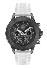 Thumbnail for Plein Sport Herren Uhr Chronograph Analog Quarz Glam Chrono PSMEA0324 Silikon im Sale
