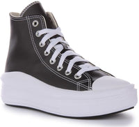 Thumbnail for CONVERSE Damen Chuck Taylor All Star Move Platform FOUNDATIONAL Leather Sneaker, Schwarz Weiß Weiß, 36.5 EU im Sale