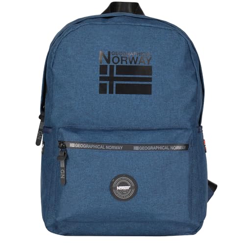 Geographical Norway Santos | Laptop-Rucksack 31x13x43 cm | Rucksack für Herren und Damen | Sport- und Freizeitrucksack | Praktisch für Laptop und Alltag | Kompakter Rucksack (Grau) im Sale