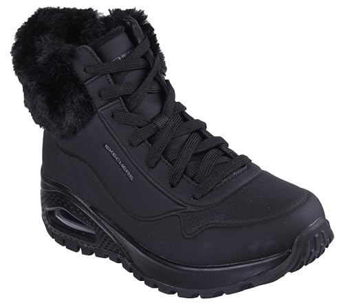 Skechers Women's Uno Rugged Fall Air winter boots, Black, 39 EU on sale