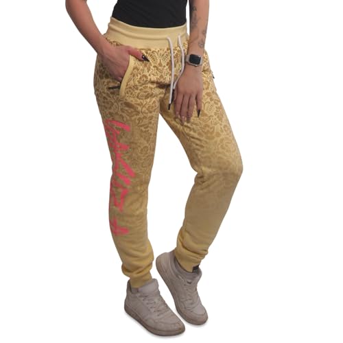 Yakuza Damen Ornamental Urban Jogginghose, Schwarz, im Sale