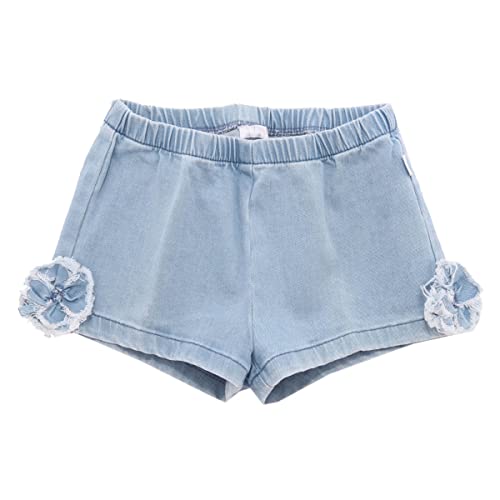 Il Gufo 7808AH pantaloncino bimba girl blue denim cotton shorts kid-12 MONTH im Sale