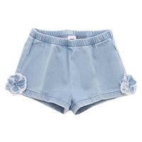 Thumbnail for Il Gufo 7808AH pantaloncino bimba girl blue denim cotton shorts kid-12 MONTH im Sale