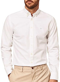 Thumbnail for Hackett London Herren Washed Oxford Hemd, White (White), im Sale