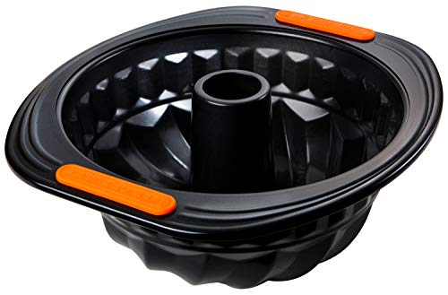 Le Creuset Antihaft Springform, Rund, Ø 26 cm, Sauerteigbeständig, Aus Karbonstahl gefertigt, Anthrazit/Orange, 94101800000000 im Sale