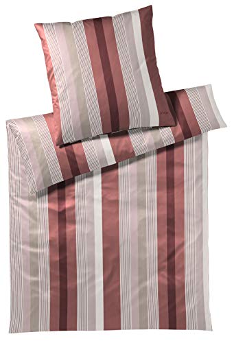 Joop! Stripes Ruby bed linen, 1 duvet cover 135 x 200 cm + 1 pillowcase 80 x 80 cm, on sale