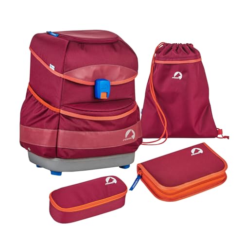 Finkid Buddy Classic Red - Fully equipped children's school bag set, 20l, on sale