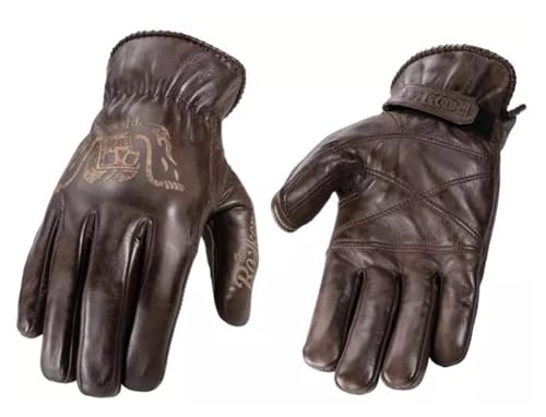 Rokker Tattoo Ape Motorradhandschuhe (Braun), im Sale