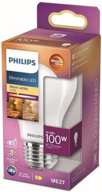 Thumbnail for PHILIPS Lighting LED Classic E27 Filament Lampe Warm Glow (100 W), matte, dimmbare LED Lampe mit warmweißem Licht, energiesparende E27 Lampe mit langer Nutzlebensdauer im Sale