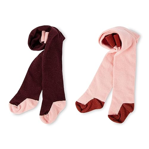 sigikid Mädchen Mini 2er Autumn Forest Strumpfhose, rot/rosa, 110/116 im Sale