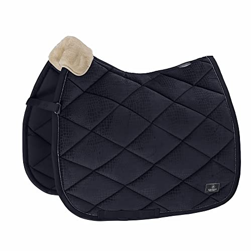 Eskadron saddle pad Velvet Croco Platinum 22 Navy D on sale