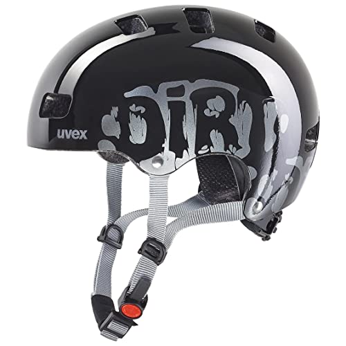 Uvex Kinder Fahrradhelm Kid 3,Grau (dirtbike grey-lime),51-55 cm im Sale