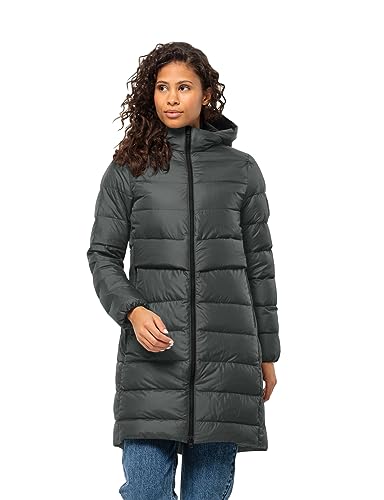 Jack Wolfskin Damen LENAUPLATZ Coat W Daunenmantel, Slate Green, im Sale