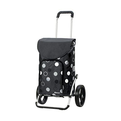 Andersen Shopper Royal mit 3-Speichenrad Alu klappbar mit 3-Speichen Rad Ø 25 cm und 41 Liter Tasche Kira mit Kühlfach grau im Sale