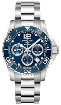 Thumbnail for Longines HydroConquest Chronograph Automatic Blue Dial Men's Watch L3.783.4.96.6 Chronograph, Chronograph on Sale