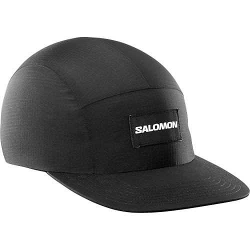 Salomon Bonatti Waterproof Five Panel Unisex Cap Trail Running Hiking MTB Running, Waterproof Trail Running Hiking MTB Running, Lightweight Comfort, Fresh Style, Yellow, One Size on Sale