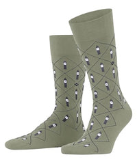 Thumbnail for Burlington Herren Socken Big Ben So Baumwolle gemustert 1 Paar, Grün Leaf 7064, 40-46 im Sale