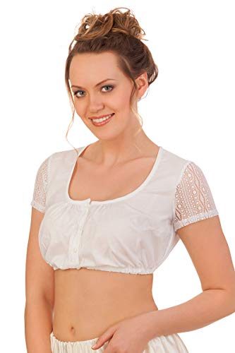 Hammerschmid Dirndlbluse - Daniela - weiß im Sale