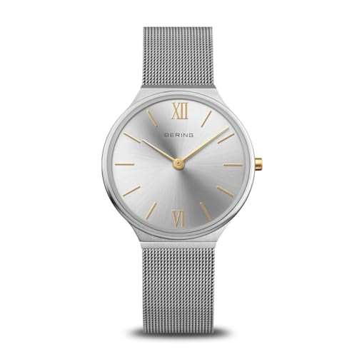 BERING Women's Analog Japanese Quartz Watch with Stainless Steel Bracelet 18434-010 on Sale