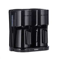 Thumbnail for SEVERIN Duo-Filterkaffeemaschine mit Thermokanne, Kaffeemaschine für bis zu 16 Tassen, ansprechende Filtermaschine mit 2 Isolierkannen, schwarz, KA 9315 im Sale